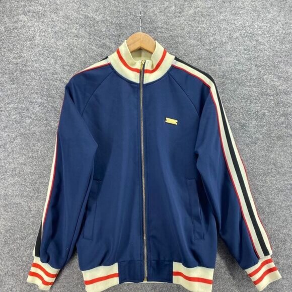 The Only Lifestyle Jacket Women S Small Blue Striped Full Zip Long Sleeve Casual - Picture 3 of 8